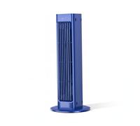 Hperu Ventilateur Tour avec télécommande, Ventilateur de Refroidissement Portable oscillant à 60° pour Chambre à Coucher, Tour silencieuse avec Batterie 4000 mAh et Support Mural, ABS Bleu