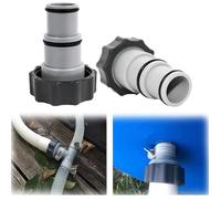HPiano Intex Piscine Adaptateur A,2 Pièces,Adaptateur de Tuyau de Piscine A, Adaptateur A pour Pool Intex, Adaptateur de Tuyau[113]