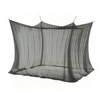 HpLive 1 lot de moustiquaire rectangulaire à quatre coins en polyester haute densité, 300 x 300 x 250 cm, blanc ou noir, maille fine pour une circulation d'air optimale (noir)