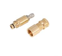 HpLive 1 nettoyeur haute pression pour raccord rapide en cuivre complet pour adaptateur Karcher avec débit d'eau efficace et raccord de buse de tuyau simple (E)
