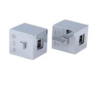 HPLIVE 1 paire de poignées de bouton carrées de contrôle de la température de la douche Poignée chromée thermostatique Convient pour mitigeur thermostatique bain/douche