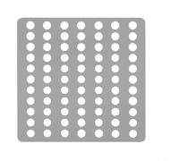 HpLive 1 Pièce Passoire de Vidange Carré 15 x 15 cm Capot de Cheveux Filtre à Feuilles Couverture pour Salle de Bain Et Extérieur, Durable Simple
