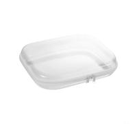 HpLive 1 sac de rangement rigide avec double fermeture éclair en PVC transparent dans les tailles 20 × 12 × 5 cm, 25 × 20 × 6 cm et 35 × 31 × 6 cm (25 x 20 x 6 cm-moyen)