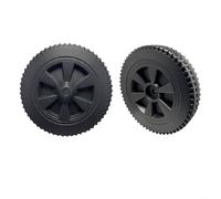 HpLive 2 Roues de Grill, Roulettes de Rechange, Accessoires de BBQ pour Grills Charbroil, 7 Pouces à Paroi Mince, HDPE Robuste, Montage Facile, Couleur Noire, Améliore la Mobilité, Lot de 2 Pièces