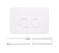 HpLive Bouton de chasse de toilettes, bouton double flush, plaque de pression WC pour série Geberit Sigma, design minimaliste, système à deux quantités économes en eau, 246 x 146 x 6 mm, UP300/UP320