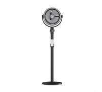 HpLive Brumisateur extérieur portable, ventilateur sur pied avec système de brumisation, ventilateur silencieux pour terrasse, 4 vitesses, télécommande, 94 x 75 x 54 cm, noir, plastique ABS (noir)