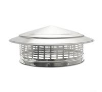 HpLive Chapeau de cheminée 250 mm/300 mm en acier inoxydable, chapeau cylindrique en métal, capuchon de pluie pour conduit de fumée (300 mm)