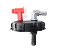 HpLive IBC Couvercle de réservoir DN150, adaptateur en plastique pour conteneur IBC avec design à double port et fonction de démontage à 360 degrés, matériau plastique robuste pour un montage facile