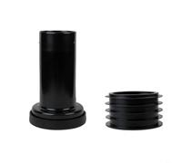 HpLive Joint d'étanchéité pour tuyau de vidange, adaptateur d'évacuation, raccord WC, transition 90 mm à 110 mm, en caoutchouc robuste, étanche et durable, pour tuyaux d'égout, noir, 2 pièces