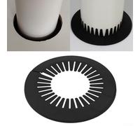 HpLive Lot de 5 cache-tuyaux à bride - Rosace décorative pour tuyaux de chauffage - Décoration murale (120-140 mm)