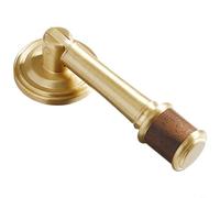 HpLive Poignée de meuble en laiton en bois, bouton de tiroir rétro, tire-porte antique, quincaillerie à trou unique pour armoire et commode, construction durable et look élégant, combinaison de bois
