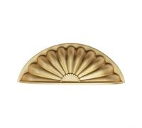 HpLive Poignée de meubles, poignées d'armoire vintage Poignées de cuisine Poignées de tiroir avec forme de coquillage Espacement des trous 76 mm pour tiroirs, armoires, armoires (A)