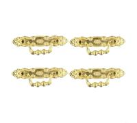HpLive Poignées de Meuble Rétro 4PCS en Alliage Zinc Bronze(Gold)