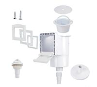 HpLive Skimmer de piscine, aspiration de piscine, nettoyant de surface pour piscine hors sol, kit d'installation complet avec panier et couvercle, ouverture de 6 pouces pour une circulation optimale