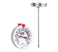 HpLive Thermomètre à viande en acier inoxydable, thermomètre de barbecue, thermomètre à rôtir pour barbecue et four, 4 tailles de cadran au choix, affichage de la température à code couleur pour une