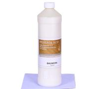HPS® Construction Huile Eco Kit - 1liter + commande, de polissage non tissé - Huile d'entretien pour parquet huilé - Sans solvants