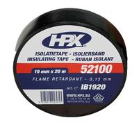 HPX Ruban PVC pour électricien IB1920 – Noir 19 mm x 20 m