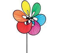 Moulin à vent arc-en-ciel - INVENTO - Flower Paradise - Tourne avec le vent - 35 cm x 82 cm