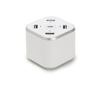 HQ-Power Station USB SMART avec 3 x USB + 1 x USB Fast Charge QC 3.0 + 1 x sorties Type-C - max. 9,6 A - max. 48 W - blanc