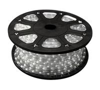 HQ-Power Tube lumineux LED, guirlande lumineuse, tube LED extérieur, cordon lumineux, flexible lumineux, décoration pour intérieur et extérieur, 36 LED/mètre, blanc froid, 45 m