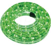 Perel HQ-Power Tube lumineux LED, guirlande lumineuse, tube LED extérieur, cordon lumineux, flexible lumineux, décoration pour intérieur et extérieur, 36 LED/mètre, vert, 9 m