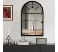 HQiJun Miroir Mural décoratif pour fenêtre - Ferme arquée pour Salon, Chambre à Coucher, entrée, Salle de Bain (50 x 80 x 2,3 cm)