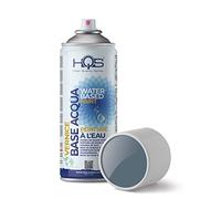 HQS Bombe de Peinture en aérosol 400ml Base d'eau Couleurs Ral (Ral 7011 Gris Fer)