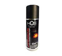 HQS Bombe de peinture en aérosol haute température noir mat 400 ml