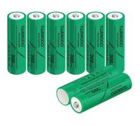 HR6 Lot de 8 Piles Rechargeables Ni-MH AA 300 mAh pour Lampes solaires d'extérieur de Jardin pré-chargées
