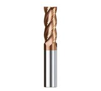 HRC55 Fraise 4 Flûtes Routeur Bit 1-12mm Carbure End Mill TiALN Enduit CNC Machine Fraisage Outils Fin Mills(Ticn Coated,5xD6x20x100L)