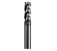 HRC60 ALUMINIUM CUTTER CUTTER FIN MOULAGE 3 FLUTE CNC Outils de fraisage Coupeur de fraisage 1-12mm Fraises JIYAMI'EN EL(High gloss6X15X50)