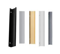 HRDMPFT Lot De 3 Poignee Invisible Poignee De Meuble Cuisine Dissimulées en Alliage D'aluminium Longueur 8cm 12cm 15cm 20cm 25cm 100cm 110cm 120cm 5 Couleurs pour Portes De Placard(Gold,300mm)