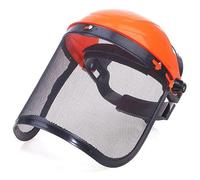Hrippy Acier en Acier en Acier Inoxydable Herbelle De Sécurité du Casque De Sécurité avec Un Masque De Protection en Maille en Maille pour Protection Forestière des Fraises