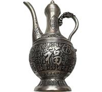 Hrippy Théière/cafetière Décorative en Cuivre De Style Oriental Antique, Sculpture De Collection De Style Chinois pour Décoration De Table.