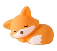 Hrippy Veilleuse Renard, Lampe en Silicone Souple, Veilleuse Tactile Rechargeable À Intensité Variable Minuterie pour Décoration De Chevet