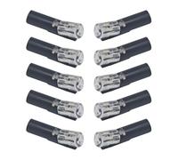 Hrtyvhin Lot de 10 connecteurs de fil LED enfichables, connecteurs à fil unique avec boucle de verrouillage, fils 1 voie, connecteurs, câble de connexion rapide durable