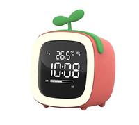 HRWLY Dessin animé Mini réveil Mignon la télé Réveil de Nuit Illuminateur numérique Rechargeable