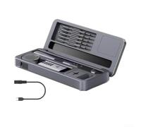 HS-02B Kit de fer à souder portable 100 W, chauffage rapide de 82,2 à 450 °C, affichage numérique intelligent, 6 pointes incluses, outil de soudage de précision pour électronique, boîtier gris (A)