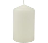 HS Candle Bougies en cire ivoire Ø 6 cm x 10 cm - Bougie dans de nombreuses couleurs, longue durée de combustion - Fabriqué en UE - Bougies en bloc - Cire