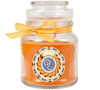 HS Candle « Signe du zodiaque » Bougie parfumée melon au miel dans un pot à bonbons (lion) - Nombreux motifs au choix - 120 g - Durée de combustion jusqu'à 30 heures - Léo