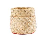 HS Panier en bambou pour petit déjeuner de 13 cm de diamètre pour cuisiner à la vapeur de voyage Unité 1 pièce