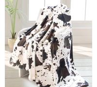 HSEEC Couverture Polaire Douce à imprimé Vache Mignonne en Flanelle Confortable, Chaude et légère pour Toutes Les Saisons pour canapé, canapé-lit, pour Adultes, Enfants, garçons, Adolescents, Cadeau