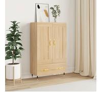 HSF®Meuble de séjour Contemporain - Buffet haut - chêne sonoma - 69 5x31x115cm - Bois d'ingénierie ckd91457