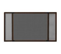 HSF®Moustiquaire extensible pour fenêtres Marron (100-193)x75 cm - Anti-Insectes, Facile à Installer @EU149145