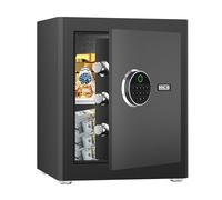 HSGCJS Coffre-fort biométrique pour empreintes digitales avec clavier numérique complet, coffre-fort de sécurité pour la maison, le bureau et l'hôtel - 0,5 m³