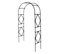 HSHBGS Arche de Jardin en Métal, Arceau Métallique pour Rosiers, Support Plante Grimpante, Treille pour Rosiers, Décoration Extérieure, Résistante aux Intempéries(210cm)