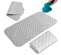 Hshenjhu Mini Tapis de Repassage 48 x 85 cm Nappe de Repassage | Mini Table a Repasser sur Table AntidéRapant et RéSistant Nappe de Repassage Pliable Portable pour Repassage à Vapeur