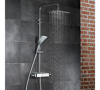 HSK AquaSwitch Softcube Colonne de douche en applique avec mitigeur thermostatique, 1001980-08,