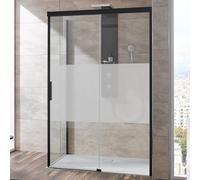 HSK Atelier Plan Porte coulissante avec élément fixe et paroi latérale, 17408120-68-100#ReLi,