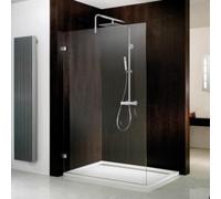 HSK Atelier Pur élément vitré Walk In sans cadre AP.75, jusqu'à 1200x2000mm, butée gauche, AP.75-L-41-50, Cabines de douche: Aspect chromé : ESG clair